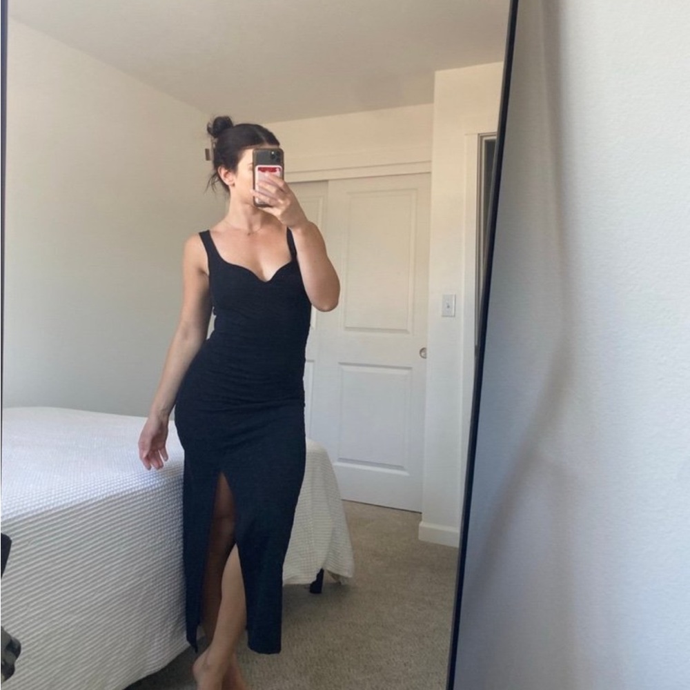 H&M Black Maxi Dress with Slit